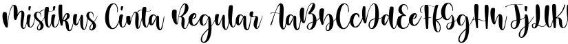 Mistikus Cinta Regular font