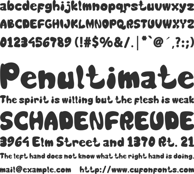 Juicy Luicy font preview