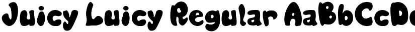 Juicy Luicy Regular font