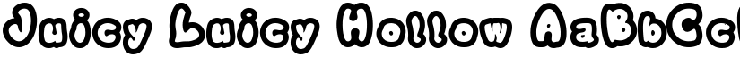 Juicy Luicy Hollow font