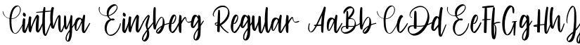 Cinthya Einzberg Regular font