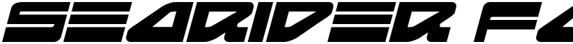 Searider Falcon Expanded Italic font