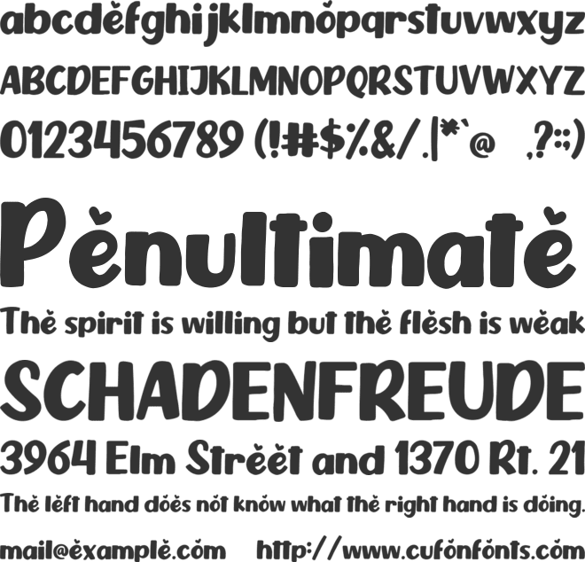 KALLECO font preview