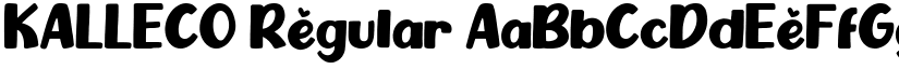 KALLECO Regular font