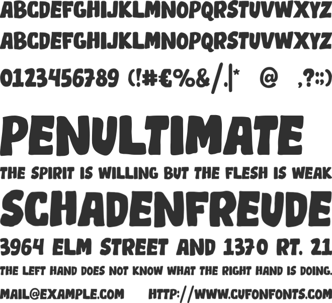 Paper Works Personal Use only font preview