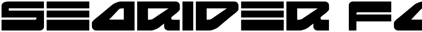 Searider Falcon Expanded font