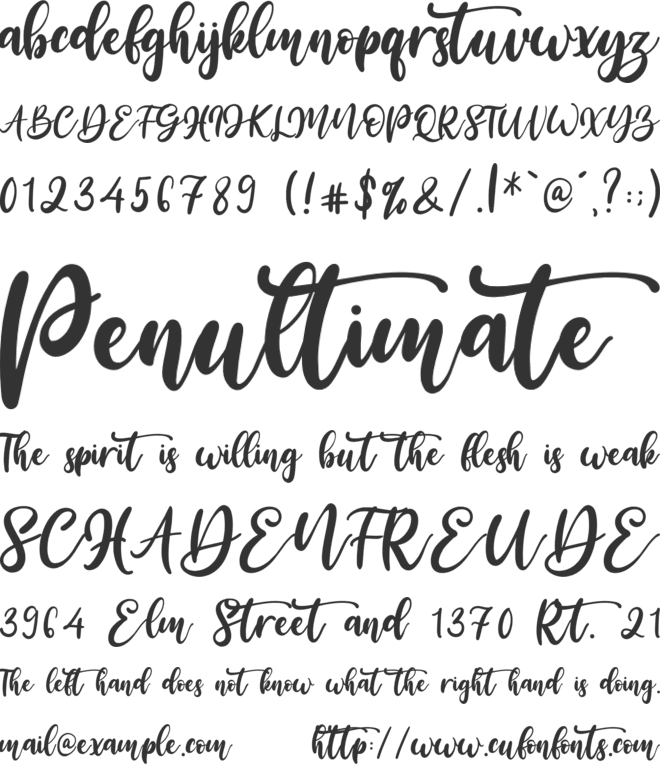 Ellternity font preview