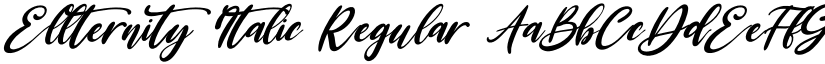 Ellternity Italic Regular font