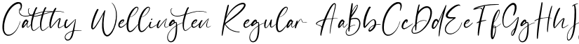 Catthy Wellingten Regular font