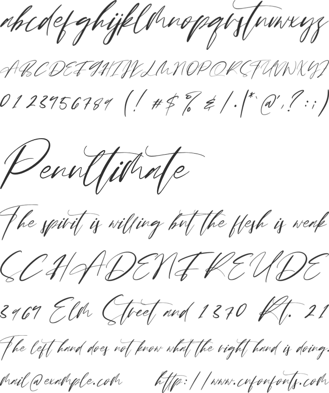 Brittany Angella font preview