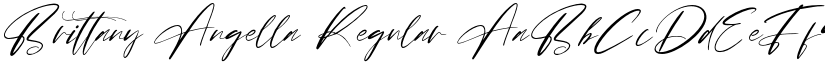 Brittany Angella Regular font