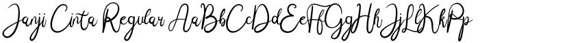 Janji Cinta Regular font