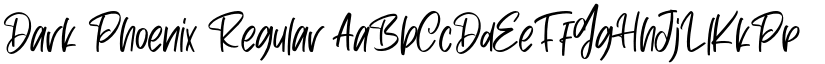 Dark Phoenix Regular font