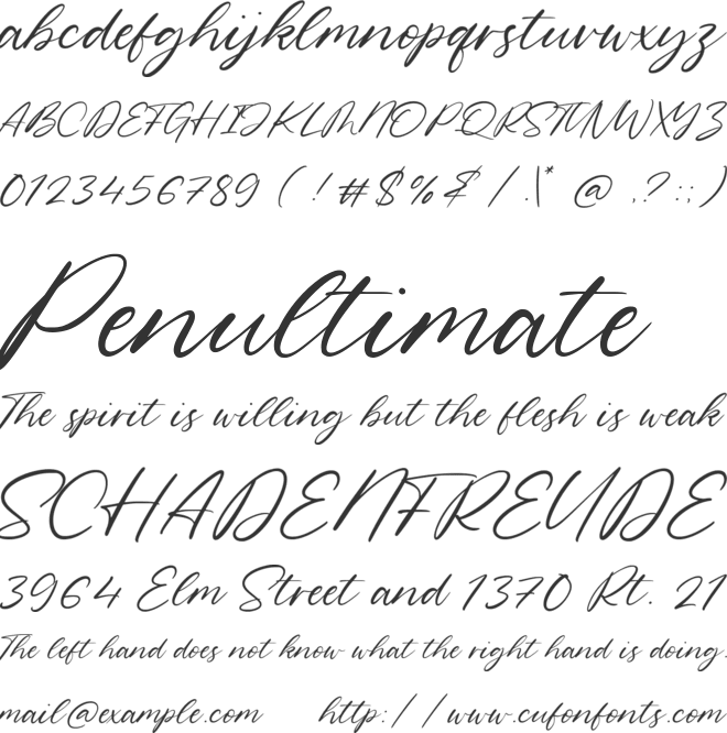 Geraldo Island font preview