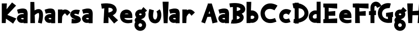 Kaharsa Regular font