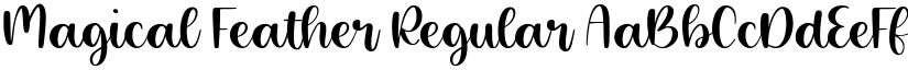 Magical Feather Regular font