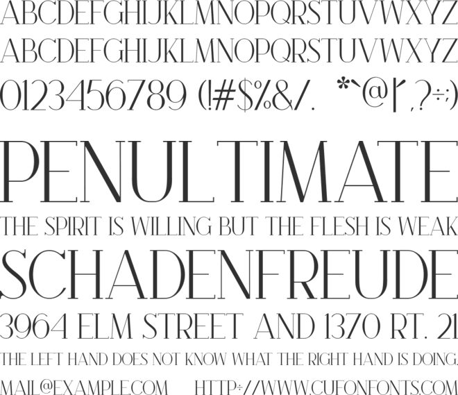 Brooke font preview