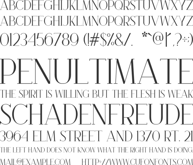 Brooke font preview