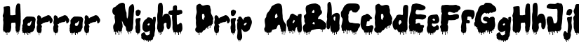 Horror Night Drip font