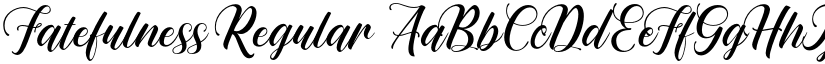 Fatefulness Regular font