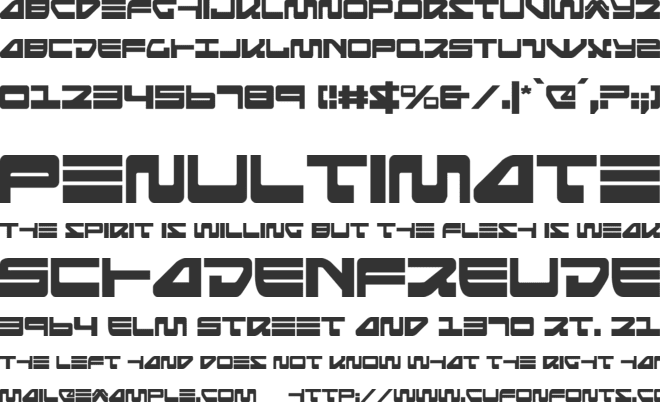 Searider Falcon font preview