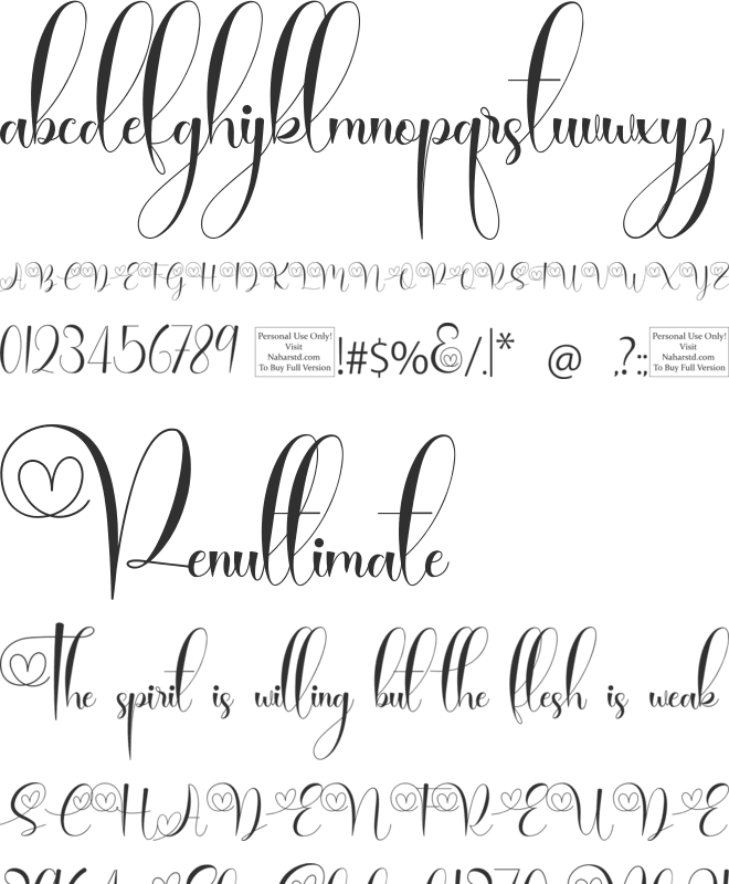 Brilganttyne font preview