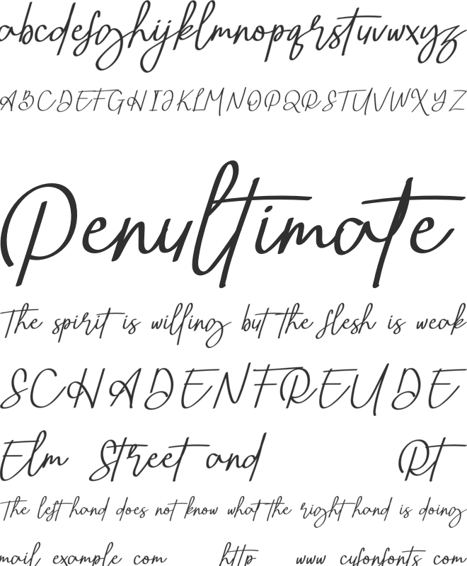 Betterway font preview