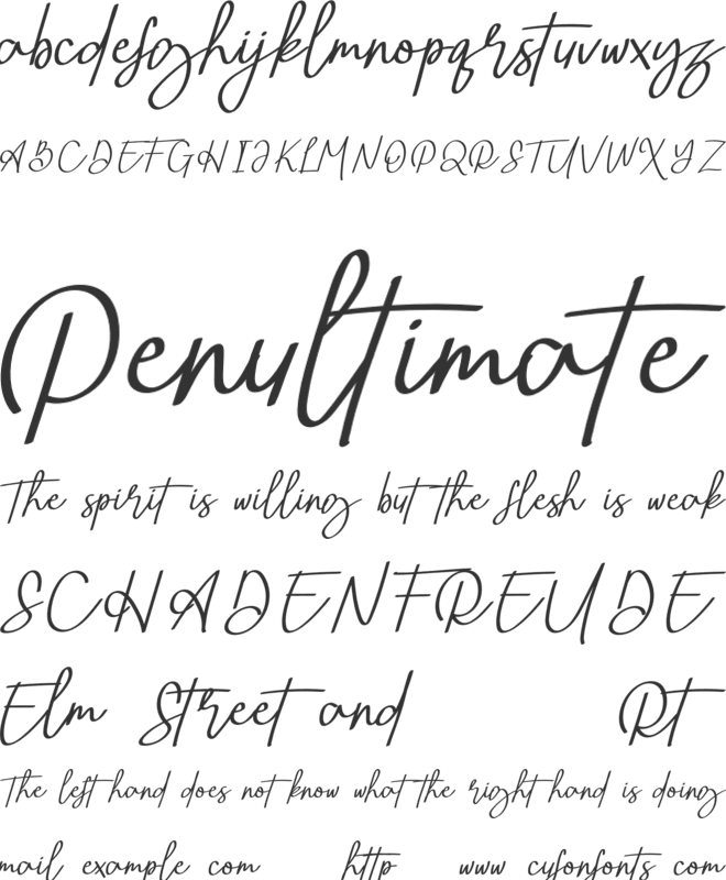 Betterway font preview