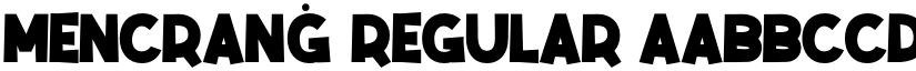 Mencranġ Regular font