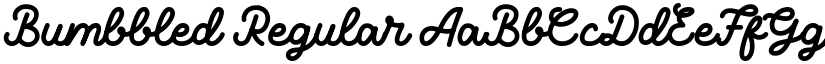 Bumbbled Regular font