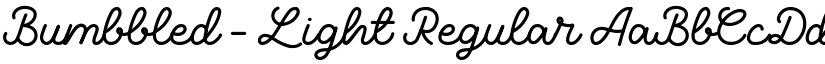 Bumbbled - Light Regular font