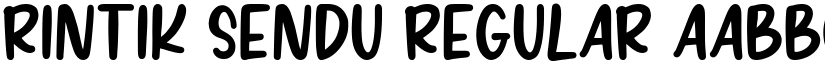 RINTIK SENDU Regular font
