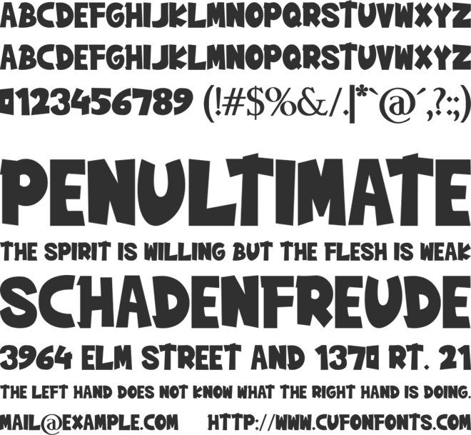 Beam Box font preview