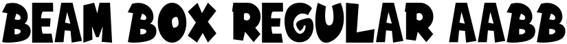 Beam Box Regular font