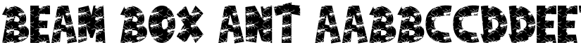Beam Box Ant font