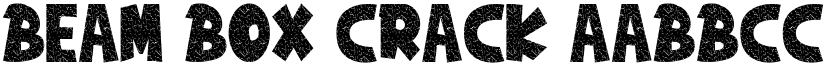 Beam Box Crack font