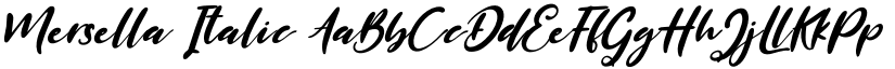 Mersella Italic font