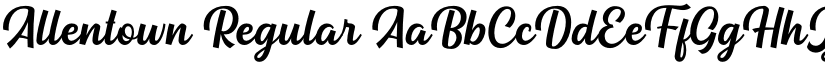 Allentown Regular font
