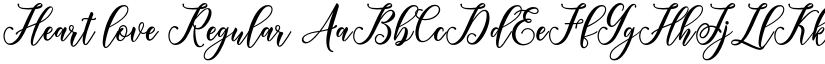 Heart love font download
