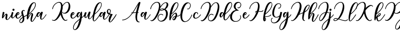 niesha Regular font