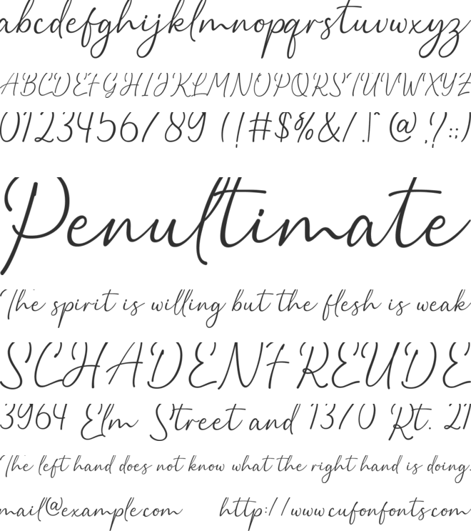 Balista font preview