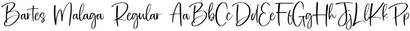 Bartes Malaga Regular font