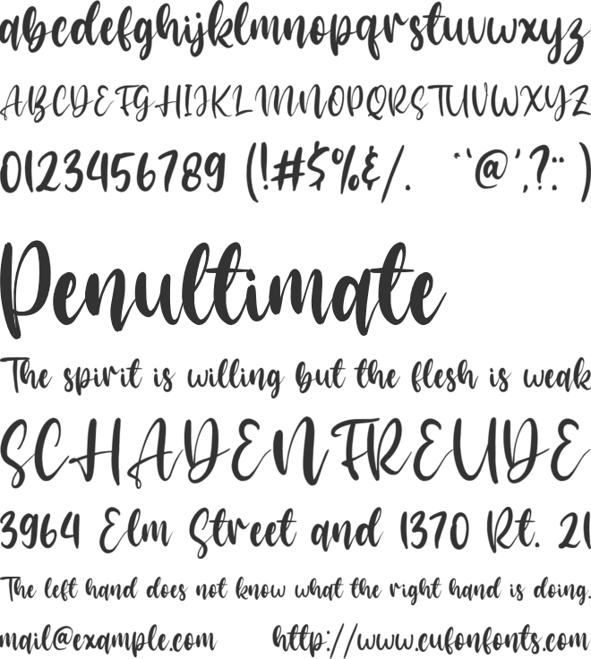 Arastela font preview