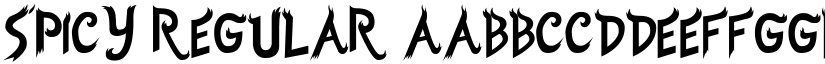 Spicy Regular font