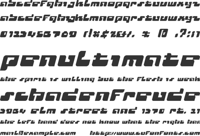 Cyclops font preview