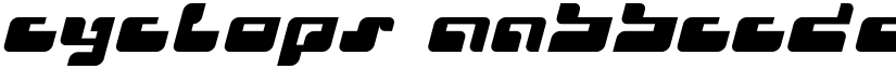 Cyclops font download