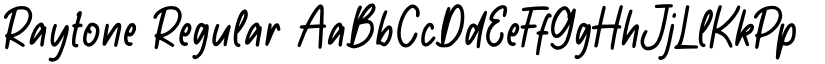Raytone Regular font