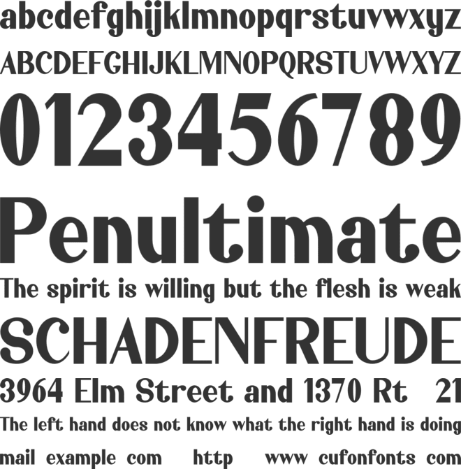 Jahasyah font preview