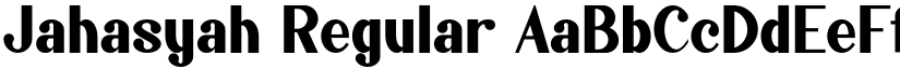 Jahasyah Regular font