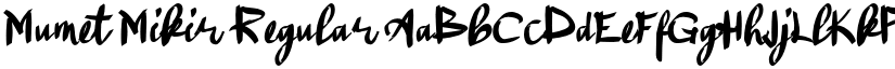 Mumet Mikir Regular font